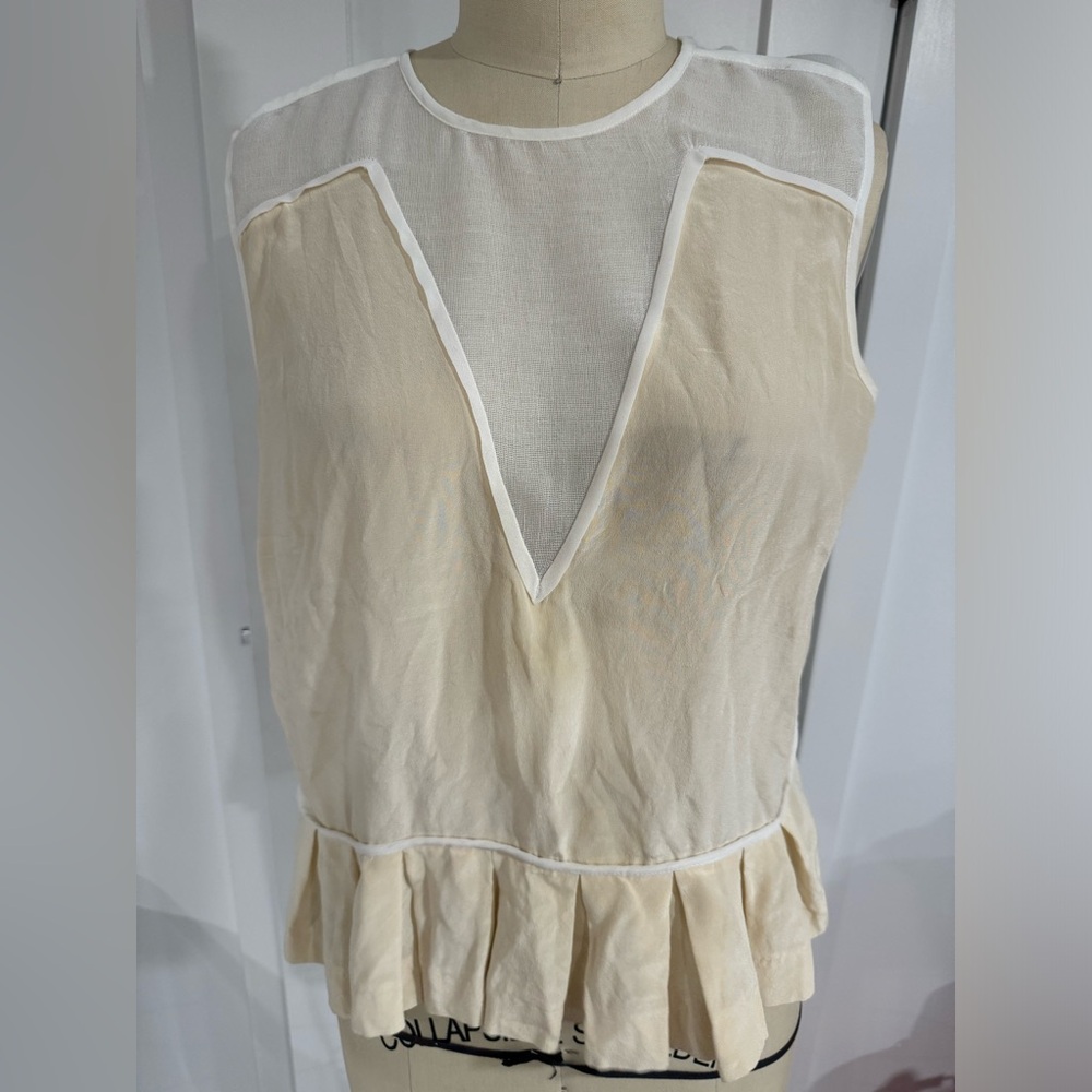 Sandro chic cream top